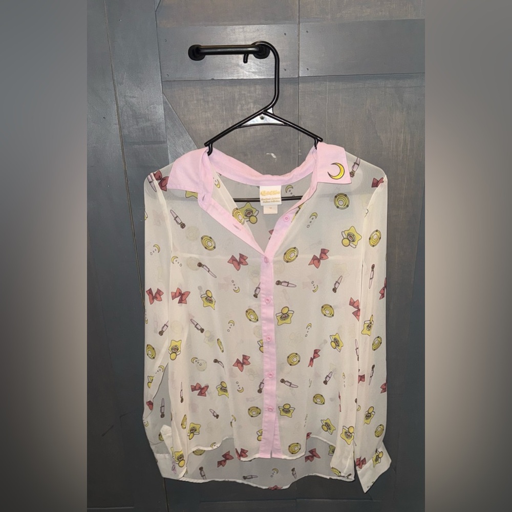Sailor Moon Allover Print Blouse - BoxLunch Exclusive